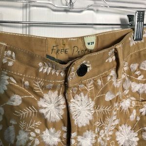 Free People Shorts - Free People High Waist Embroidered Shorts Free People Shorts - Free People High Waist Embroidered Shorts